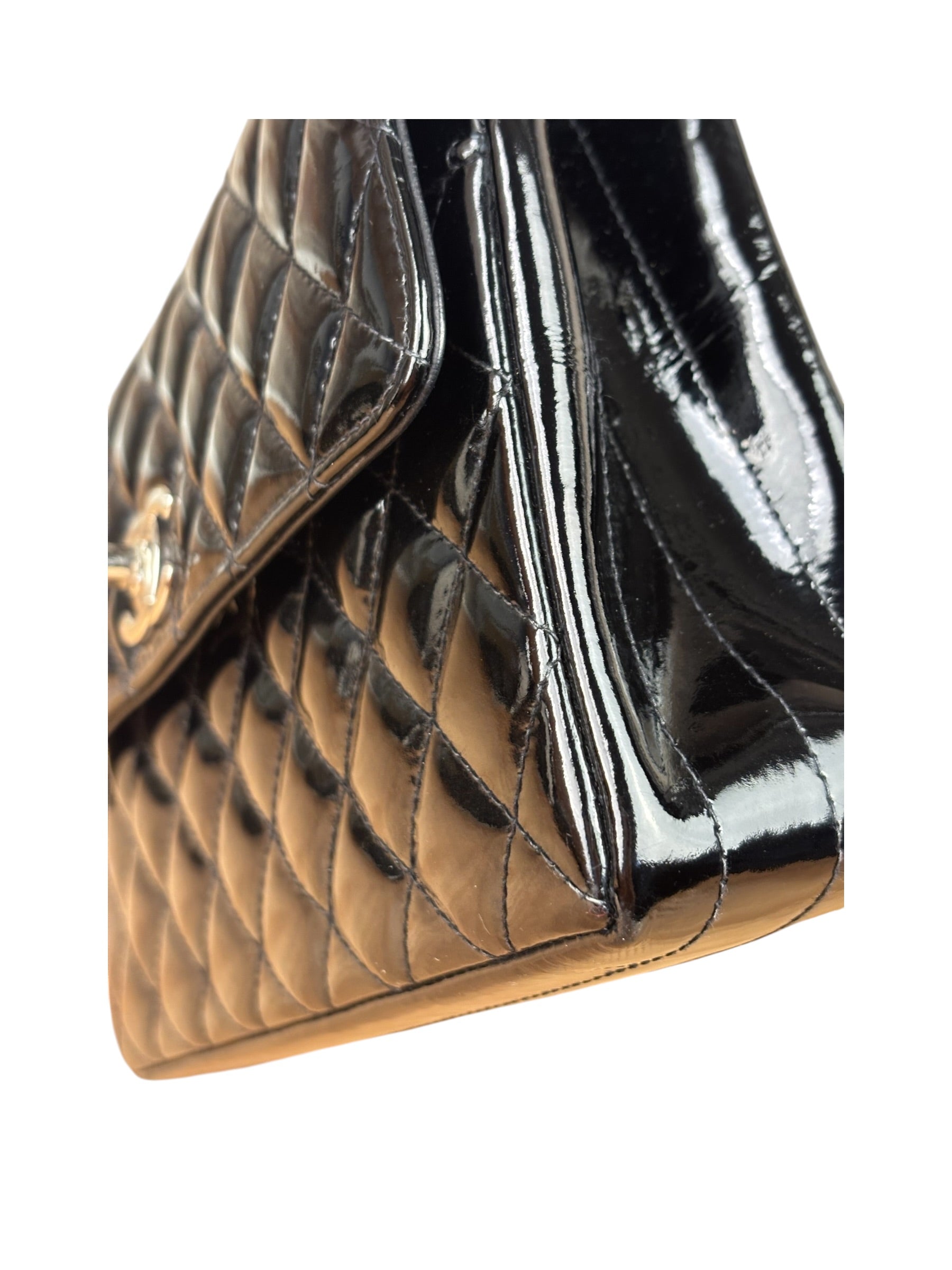Chanel Vintage Black Quilted Leather Flap Bag 1996
