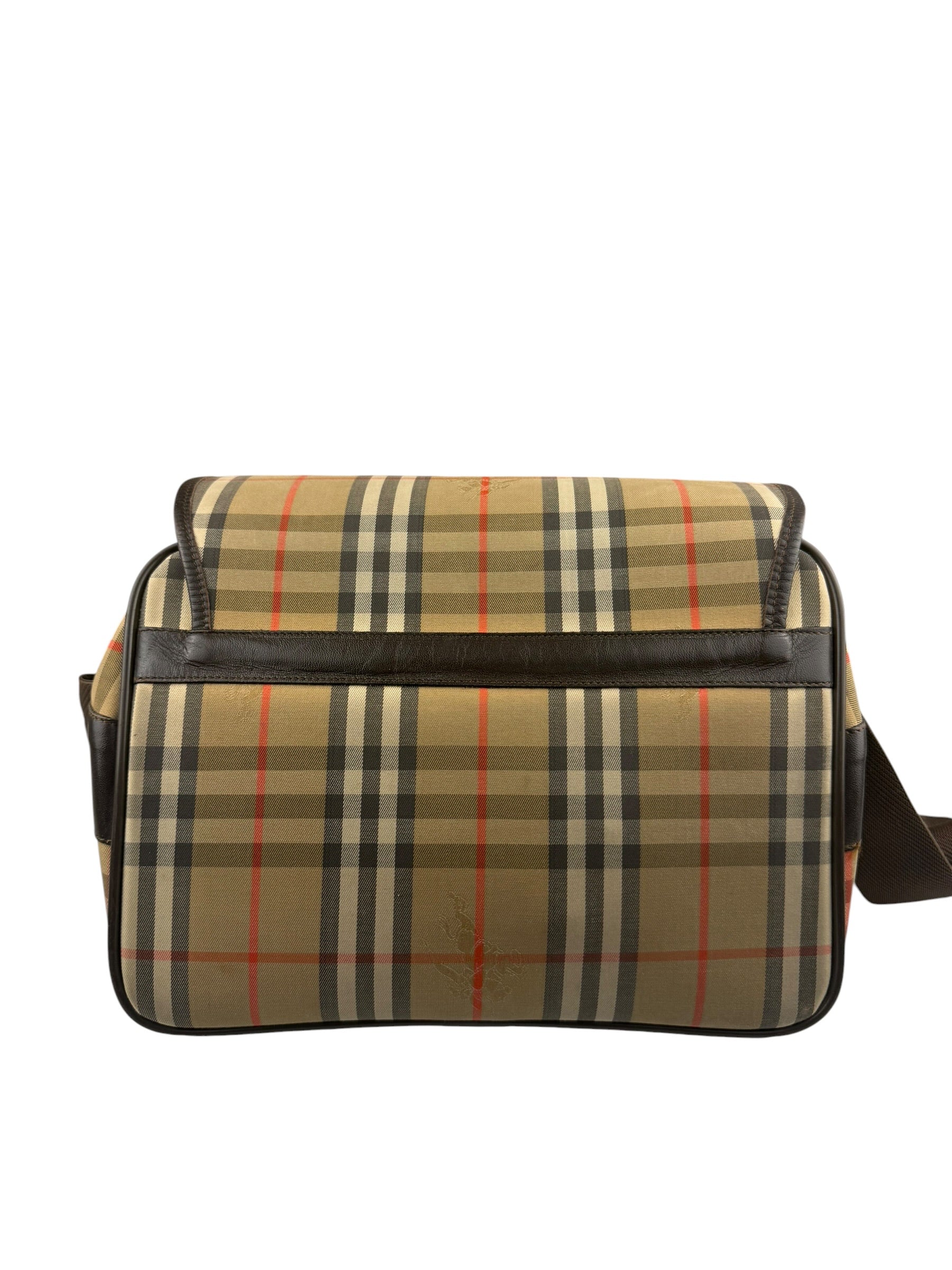 Burberry Vintage Beige/Dark Brown House Shoulder Bag