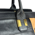 Chloe Nude Pink/Black Alice Satchel Shoulder Bag