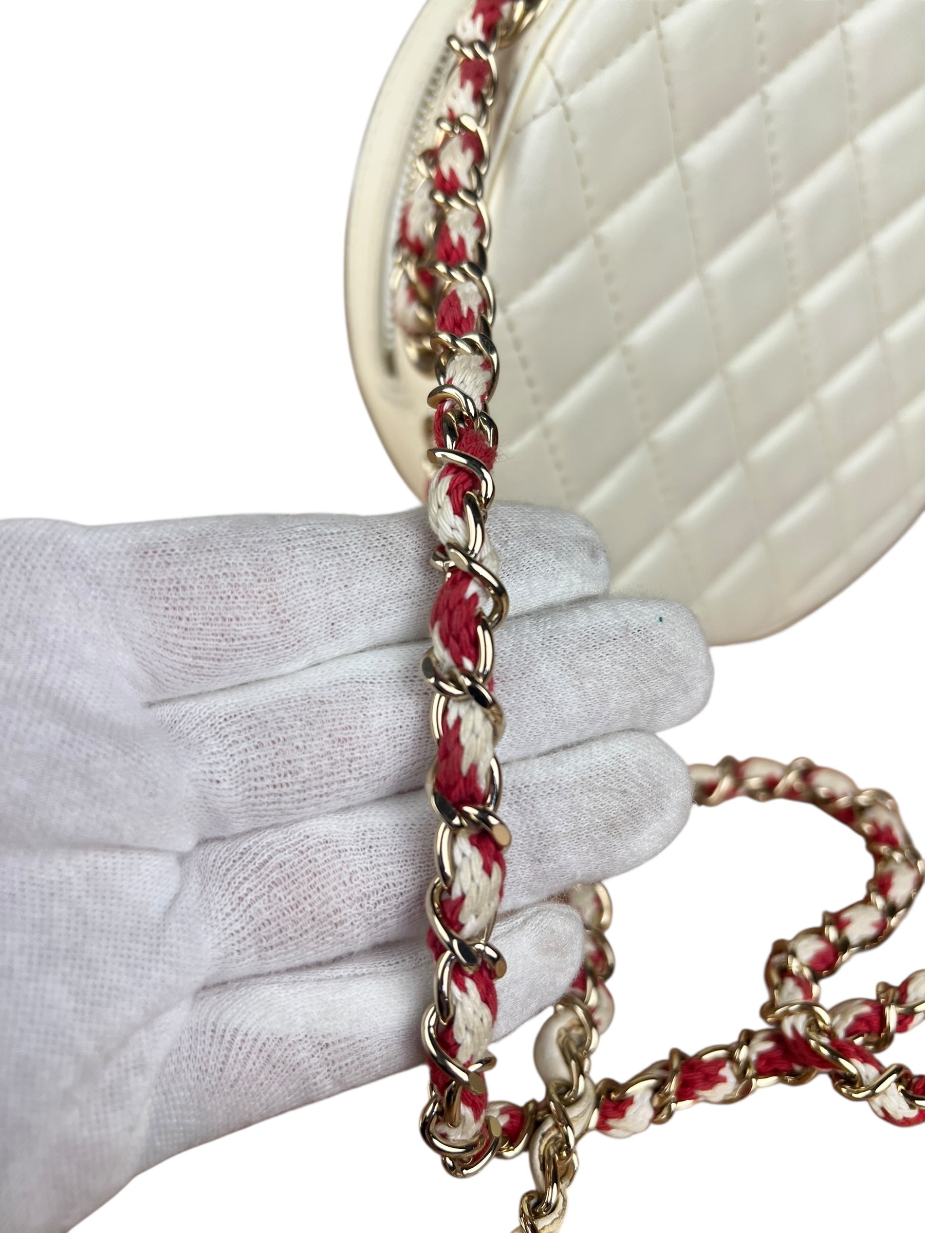 Chanel Limited Edition Lifesaver Round Crossbody Red