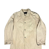 Prada Khaki Button Down Jacket Leather Lining