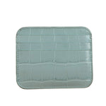 Balenciaga Blue Croc Embossed Cardholder