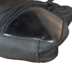 Prada Vintage Black Nylon Zip Shoulder Bag
