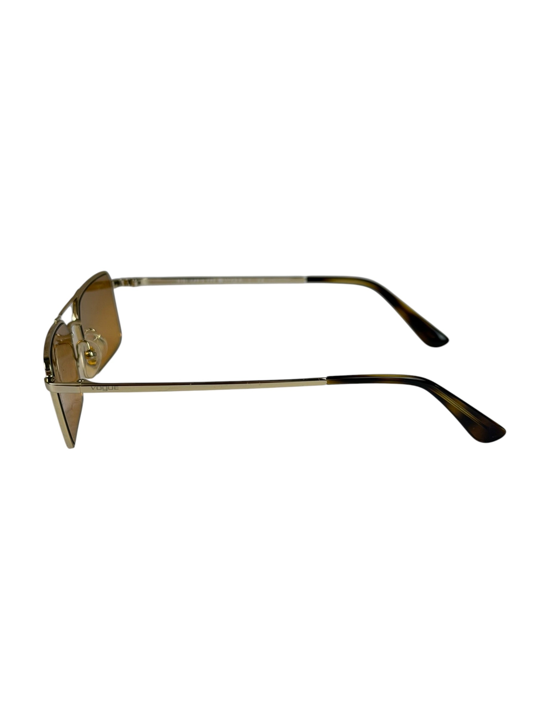 Vogue x Gigi Hadid Gold- Rectangular Sunglasses