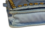 Prada Nylon Blue Studded Crossbody Bag