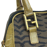 Fendi Vintage Tiger Print Mini Bowler Bag