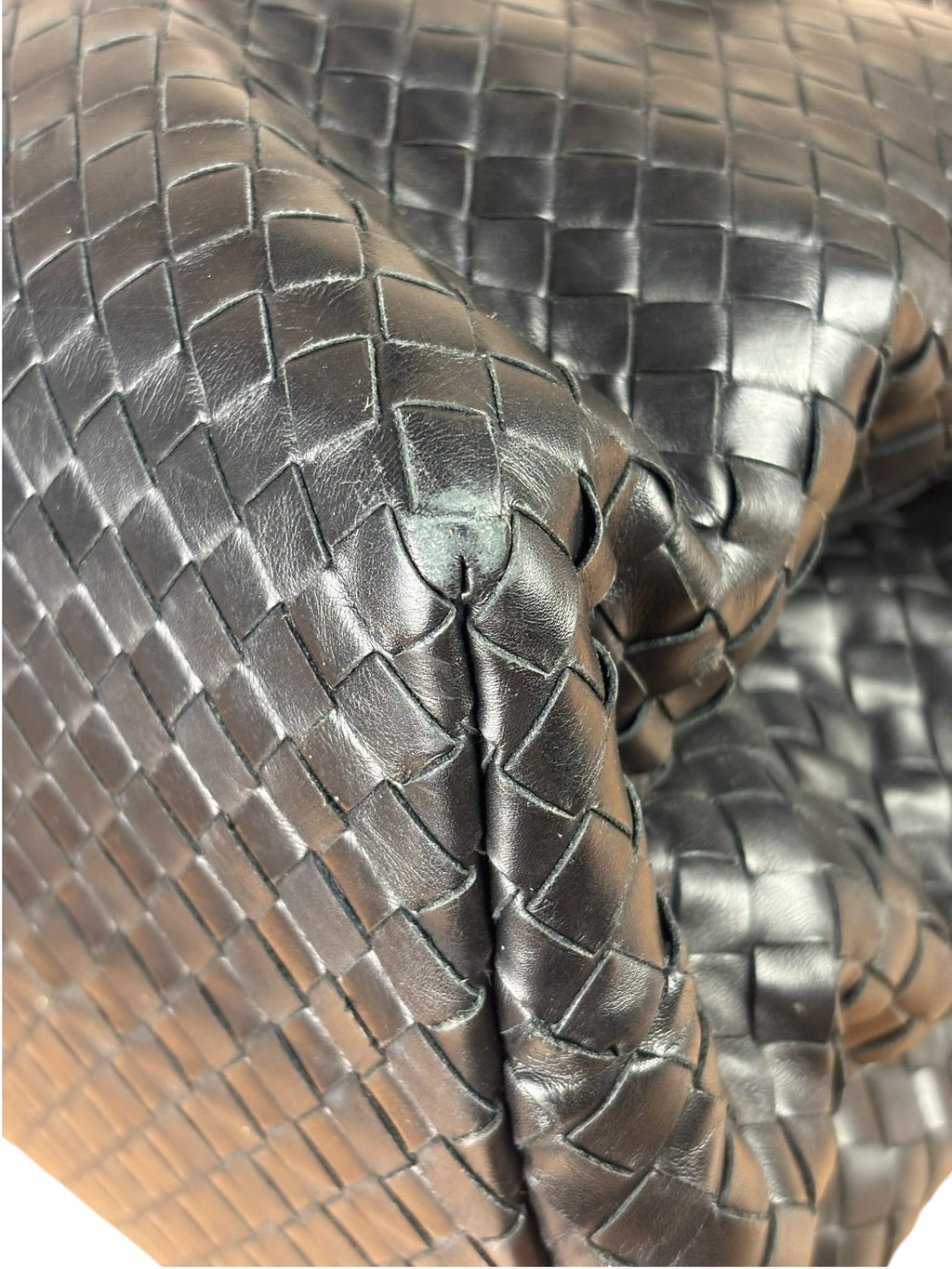 Bottega Veneta Black Intrecciato Two-Way Tote Bag