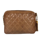 Chanel Vintage Leather Lizard Tassel Camera Case - 1987