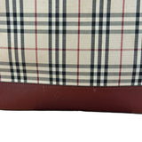 Burberry Vintage House Check Canvas/Leather Shoulder Bag