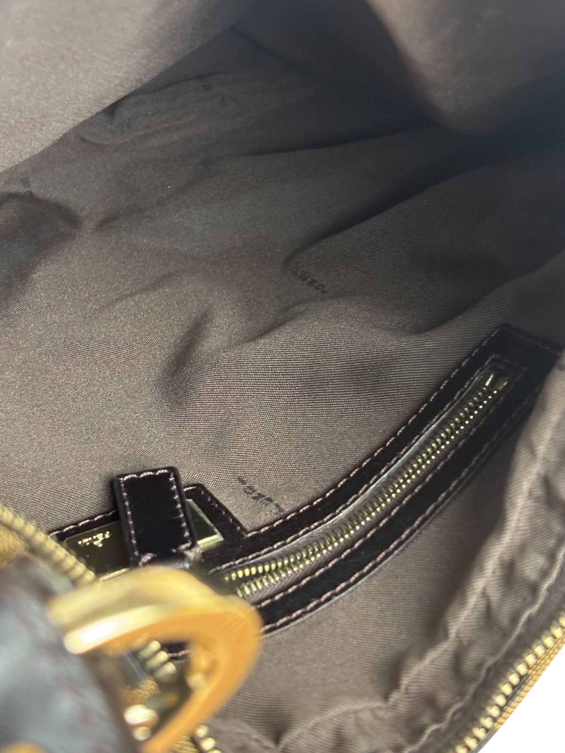 Fendi Vintage Dark Brown Zucca Chef Hobo Bag