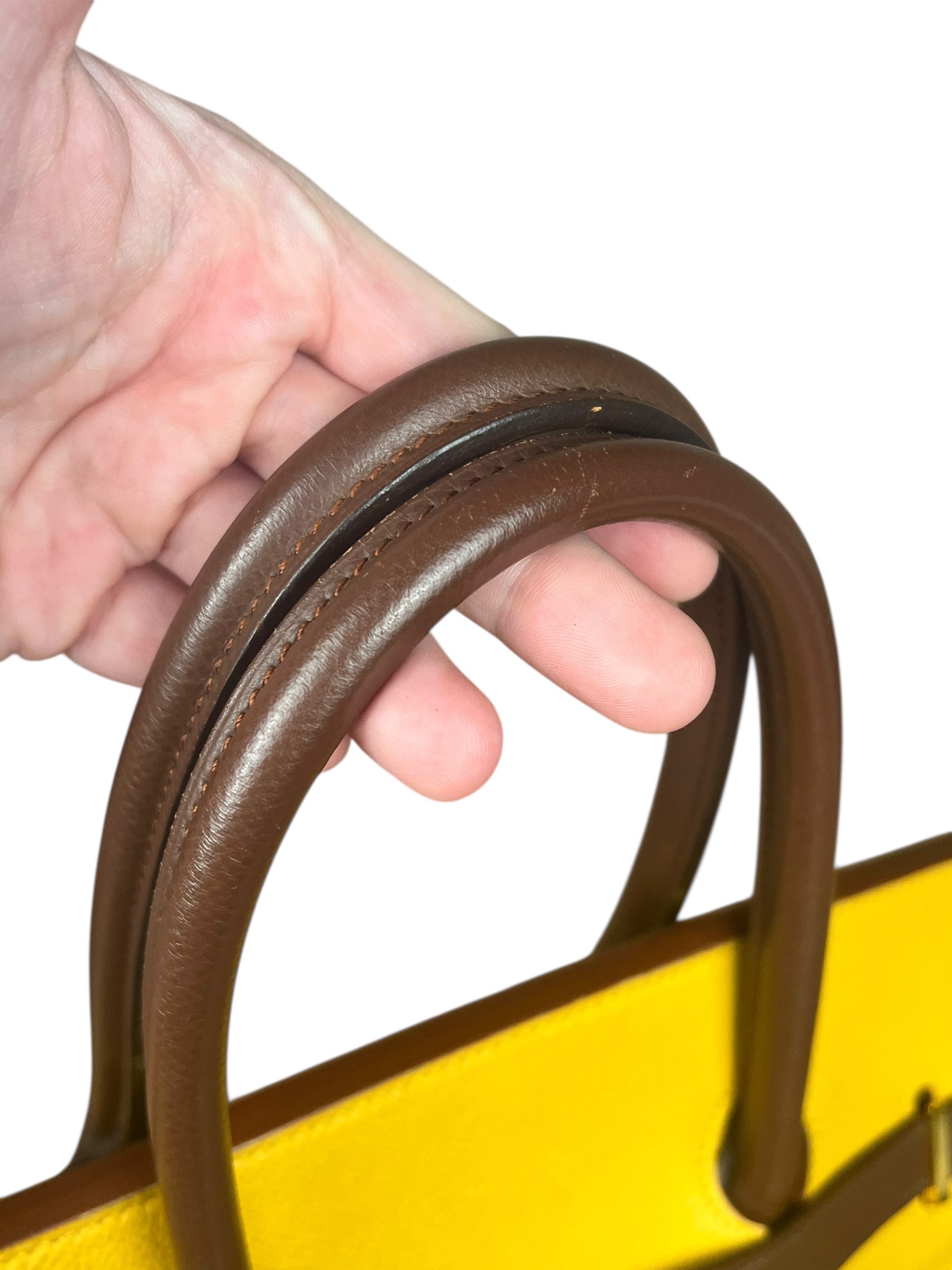 Hermes Birkin 35 Cushvel Havana x Jaune