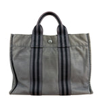 Hermes Grey Canvas Fourre Tout PM