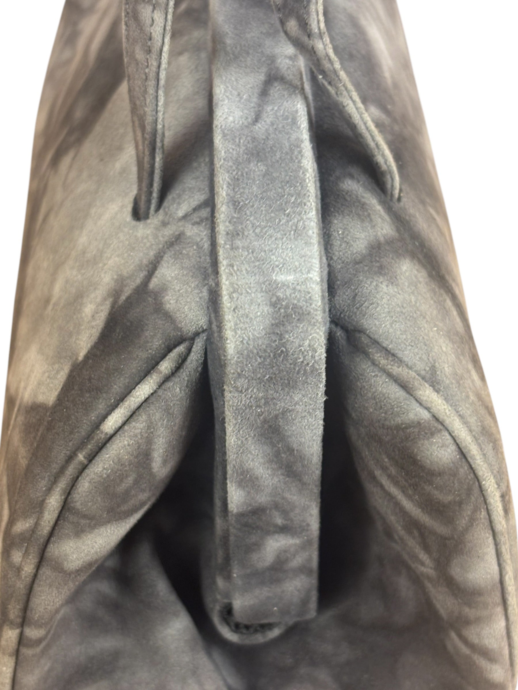Prada Lux Grey Scamosciato Tie Dye Clutch Top Handbag