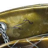 Chanel Metallic Gold Patent Leather Just Medemoiselle Bowling Bag 2011