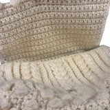 Fendi Vintage Leather Trim Knitted Wool Mamma Baguette