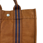 Hermes Brown Canvas Fourre Tout PM