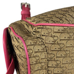 Christian Dior Vintage Pink Leather Trim Diorssimo Street Chic Shoulder Bag