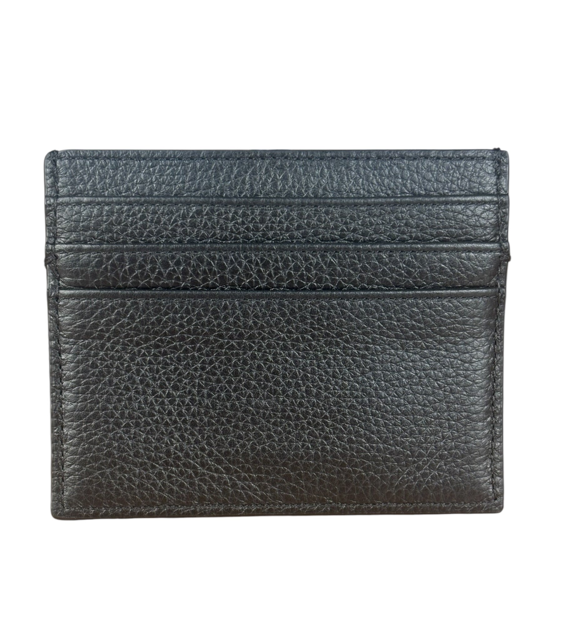 Christian Dior Black/Grey Oblique Jacquard Card Holder