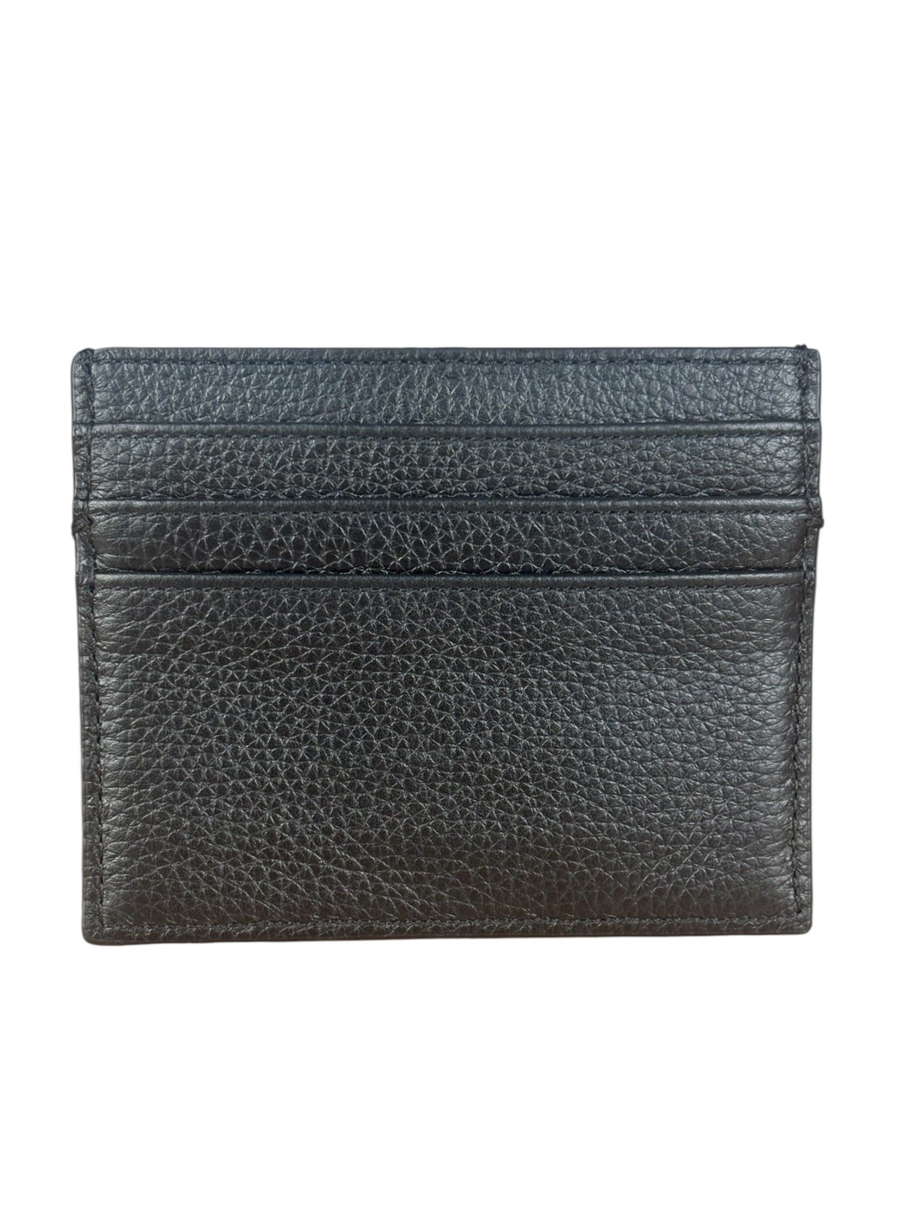 Christian Dior Black/Grey Oblique Jacquard Card Holder