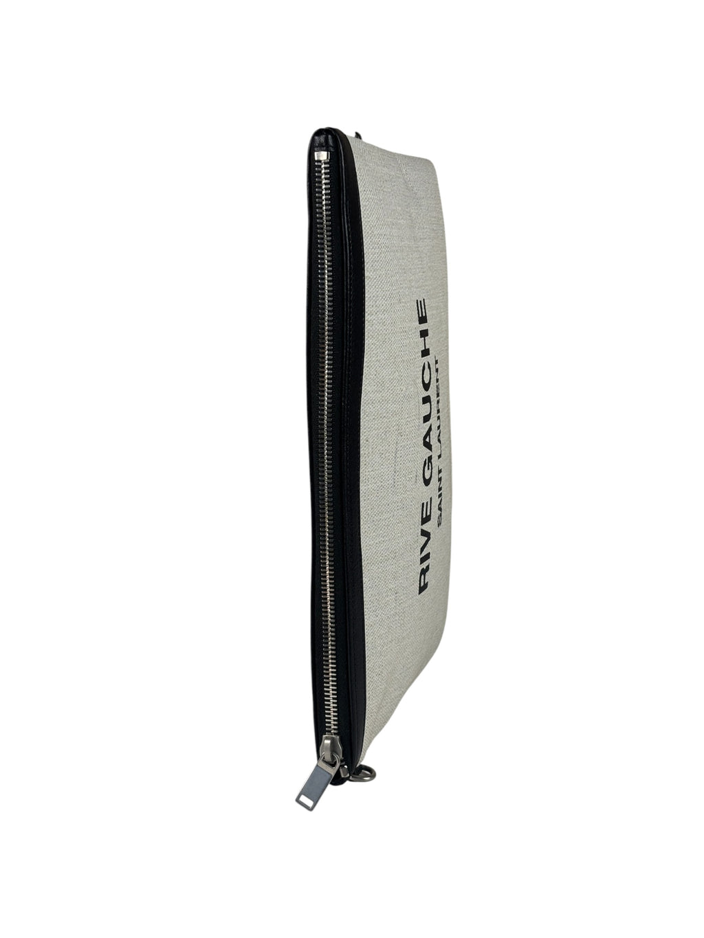 Yves Saint Laurent Off-White Rive Gauche Zipped Pouch