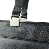 Gucci Vintage Black Leather Shoulder Tote