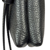 Coach Black Pebbled Leather Dual Zip Wristlet Wallet