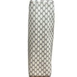 Celine White Macadam Coated Canvas Tote Bag