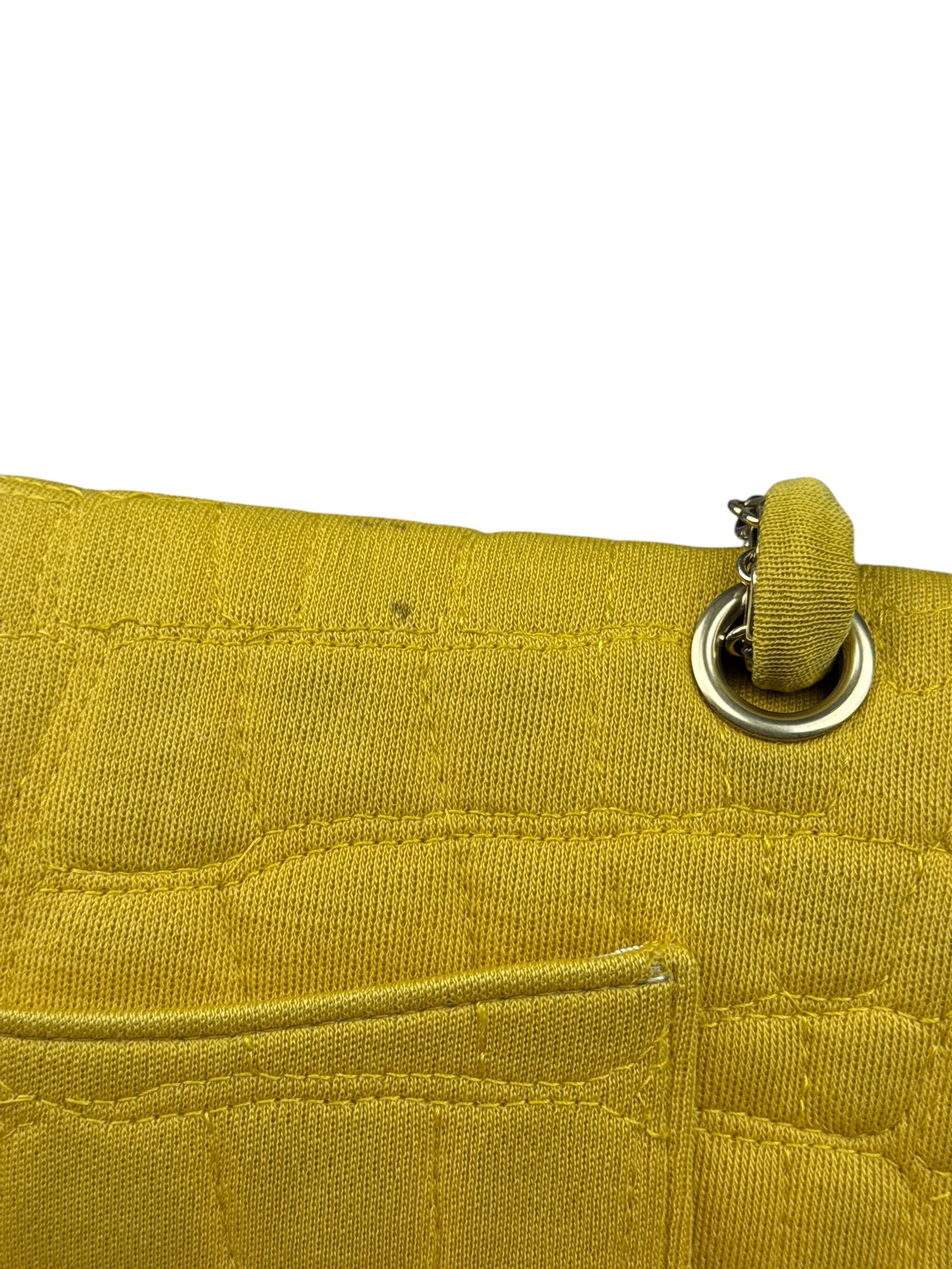 Chanel Crocodile Quilted Jersey Flap Shoulder Bag 2006