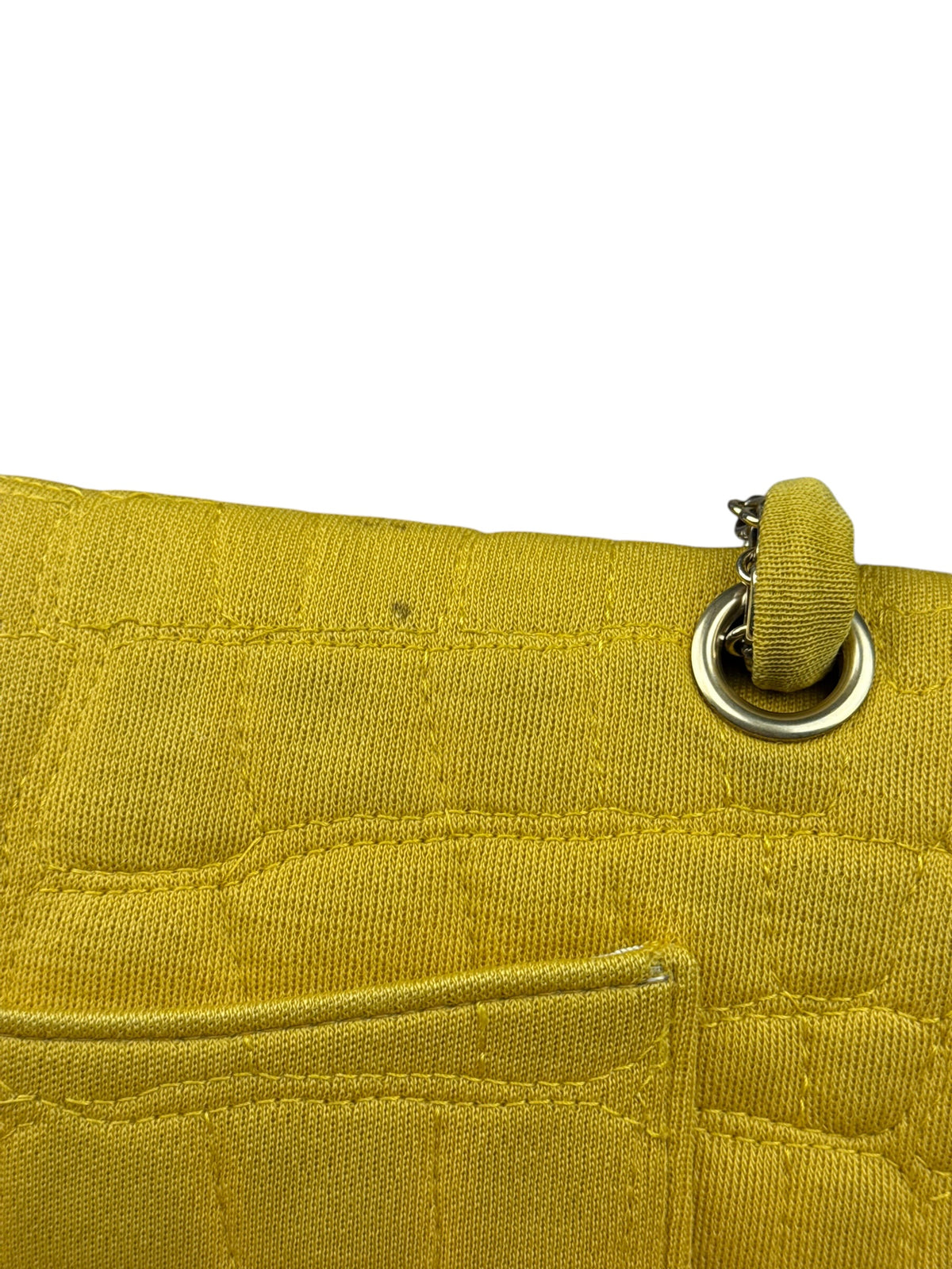 Chanel Crocodile Quilted Jersey Flap Shoulder Bag 2006