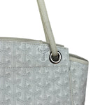 Goyard White Goyardine Sac Rouette PM Shoulder Tote