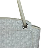 Goyard White Goyardine Sac Rouette PM Shoulder Tote