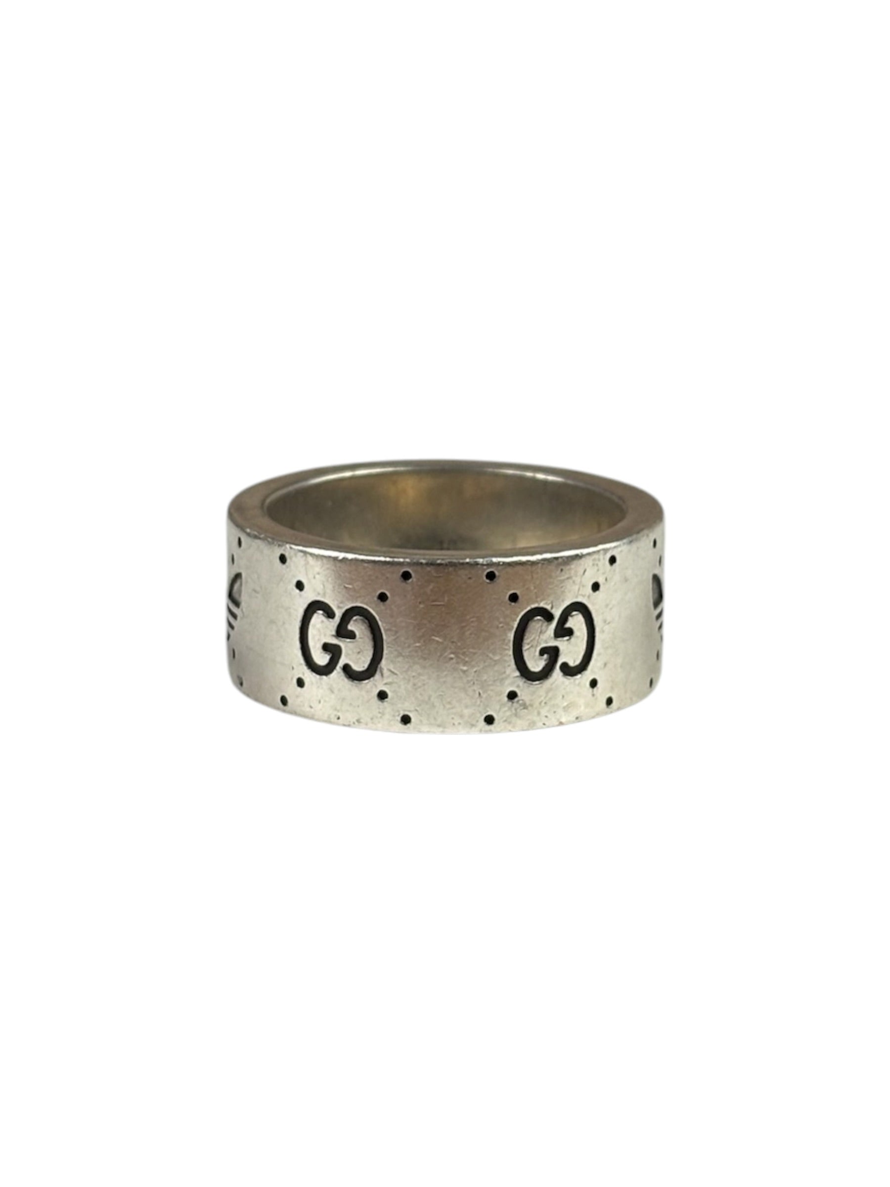 Gucci x Adidas GG Engraved Wide Ring