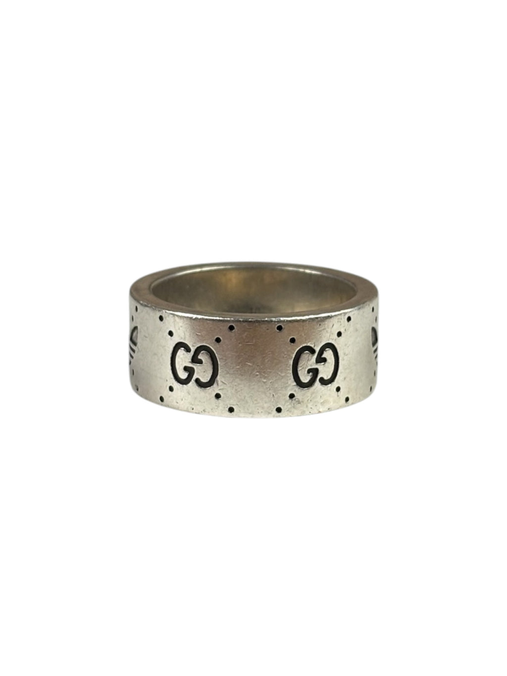 Gucci x Adidas GG Engraved Wide Ring