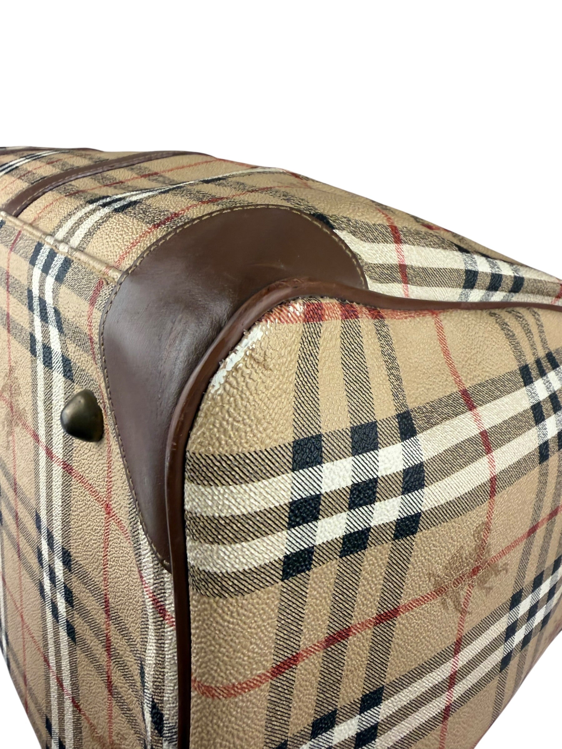 Burberry Vintage House Check Duffel Bag