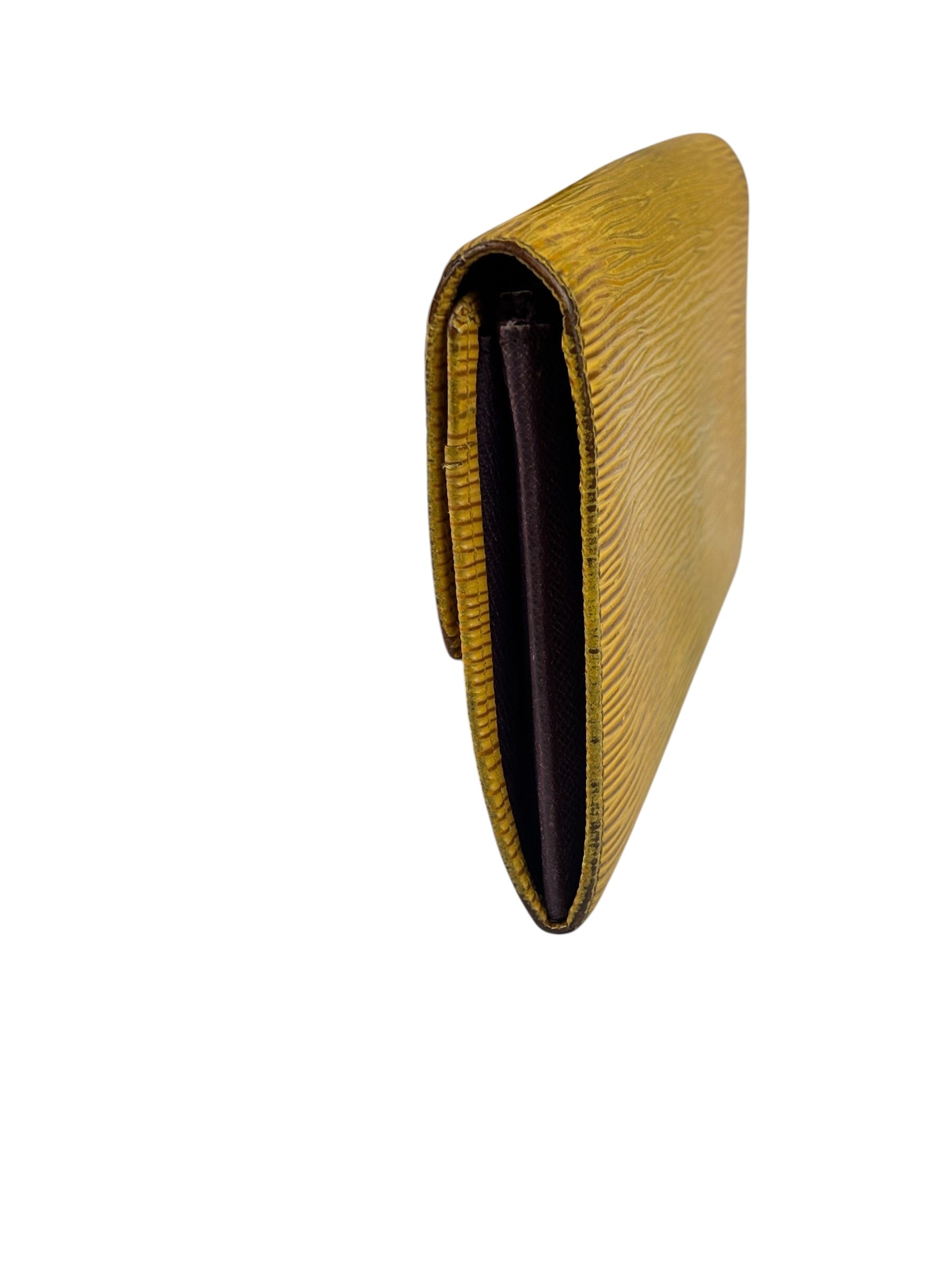 Louis Vuitton Yellow Epi Leather Long Wallet
