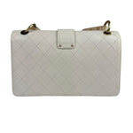 Chanel Cream Quilted Leather Flap Bag 2018