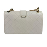 Chanel Cream Quilted Leather Flap Bag 2018