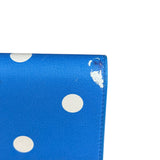 Balenciaga Blue Polka Dot Tri-Fold Wallet