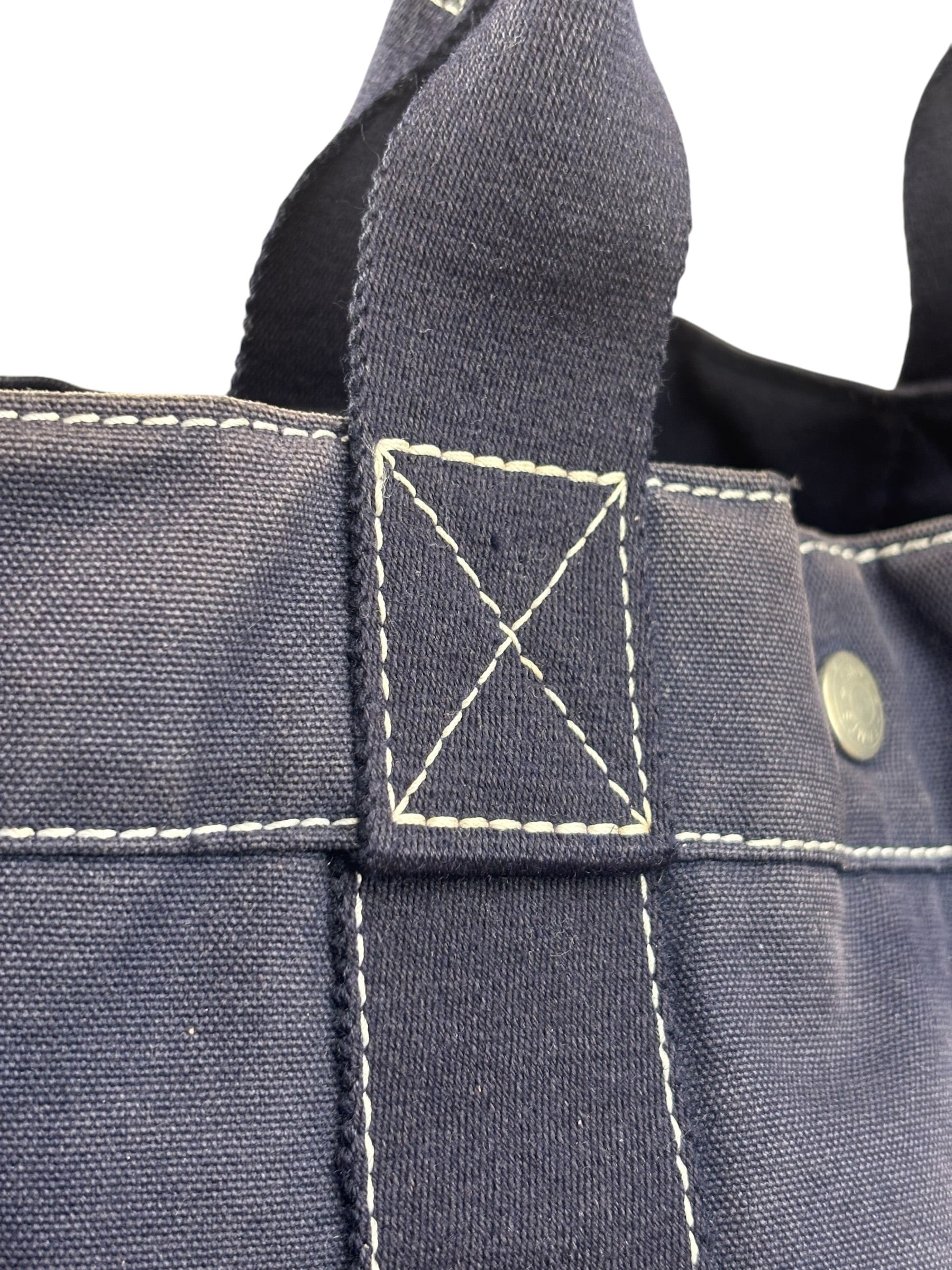 Hermes Canvas Fourre-Tout MM Tote Hand Bag