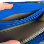 Bottega Veneta Intrecciato Long Wallet Blue