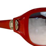 Marc Jacobs Oversized Red Wrap Sunglasses