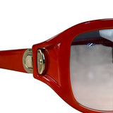 Marc Jacobs Oversized Red Wrap Sunglasses