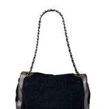 Chanel Sport Line Terrycloth Black Flap Bag 2008