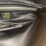 Fendi Vintage Black Sequin Baguette Shoulder Bag