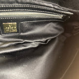 Fendi Vintage Black Sequin Baguette Shoulder Bag