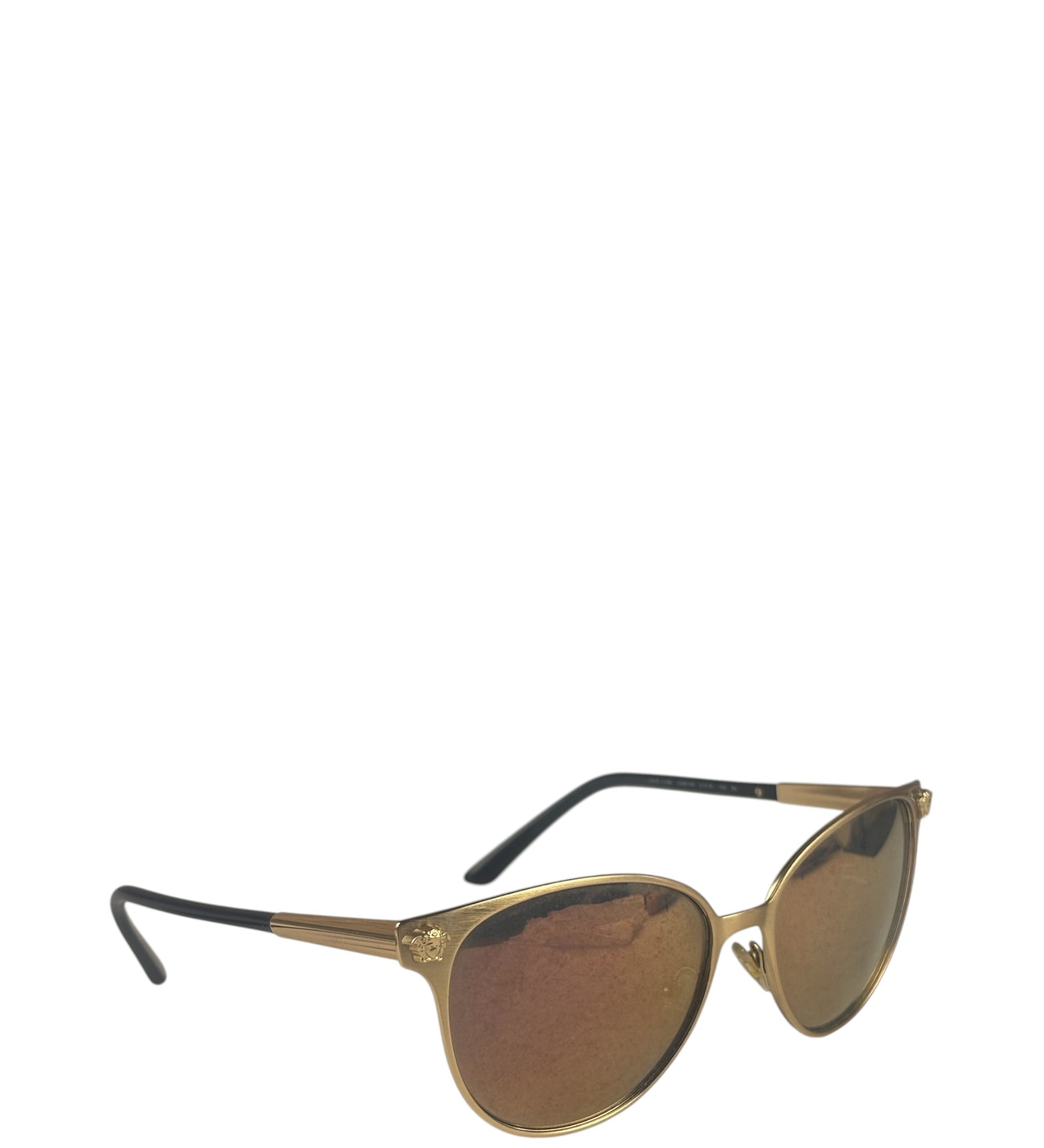 Versace MOD 2158 Black/Gold Mirrored Sunglasses
