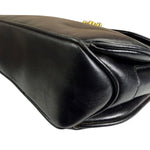 Gucci Black Leather Flap Crossbody Bag