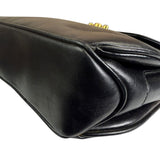 Gucci Black Leather Flap Crossbody Bag
