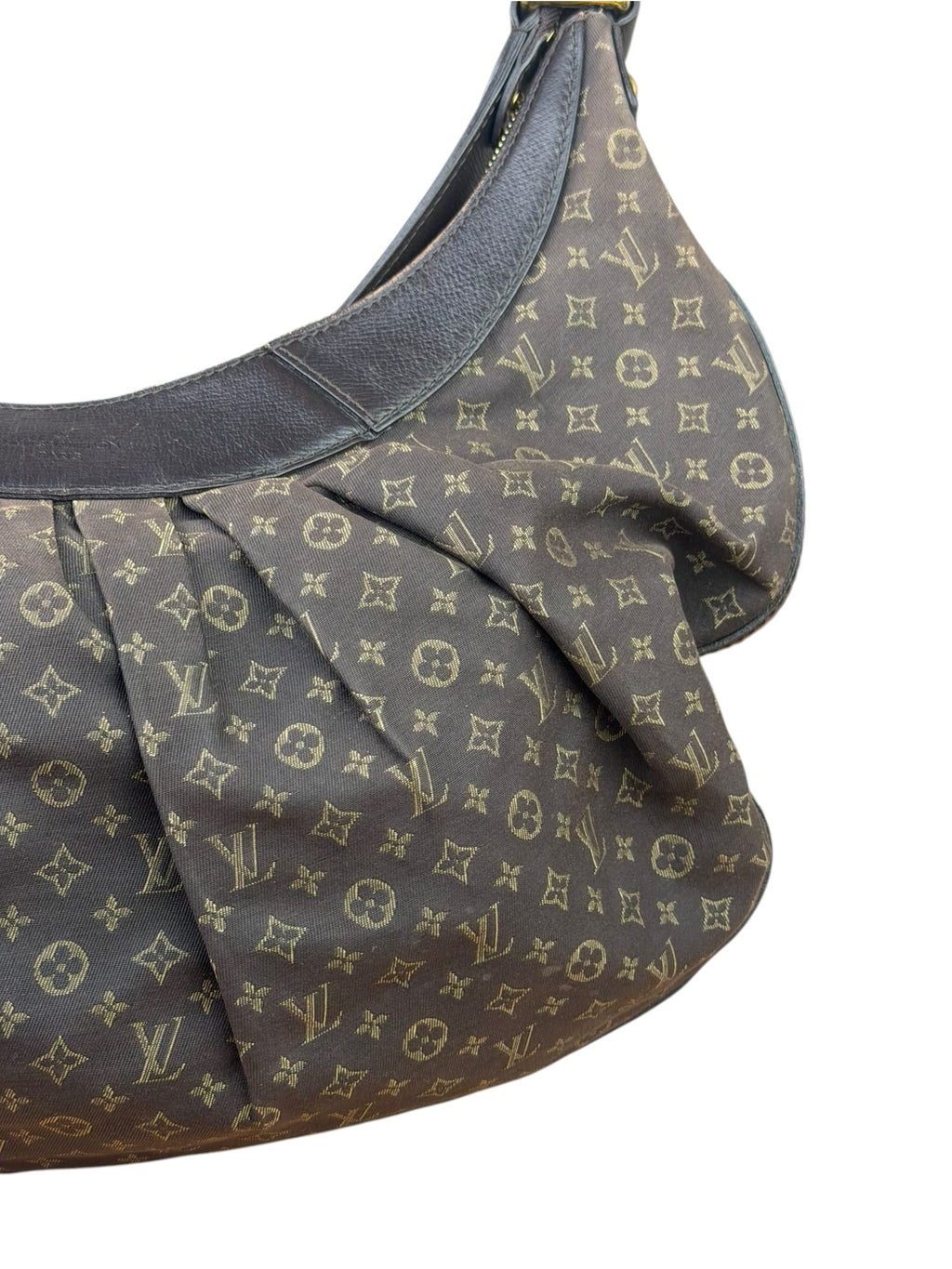 Louis Vuitton Black/Brown Leather Trim Monogram Idylle Rhapsody Hobo Bag