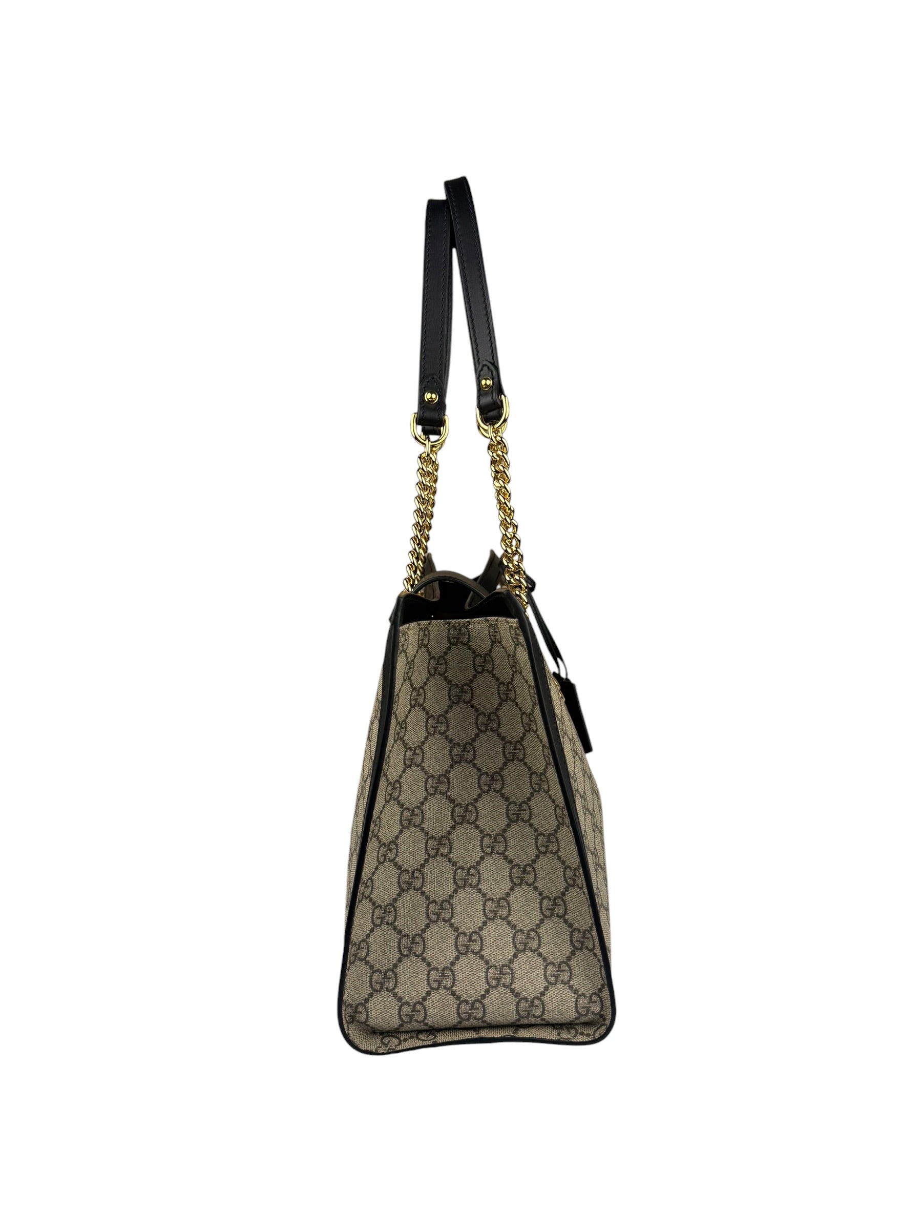 Gucci GG Supreme Padlock Medium Tote